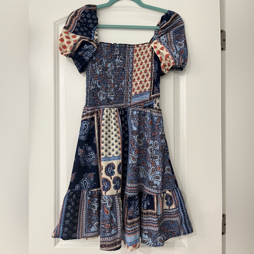 Mini Blue Beach Dress